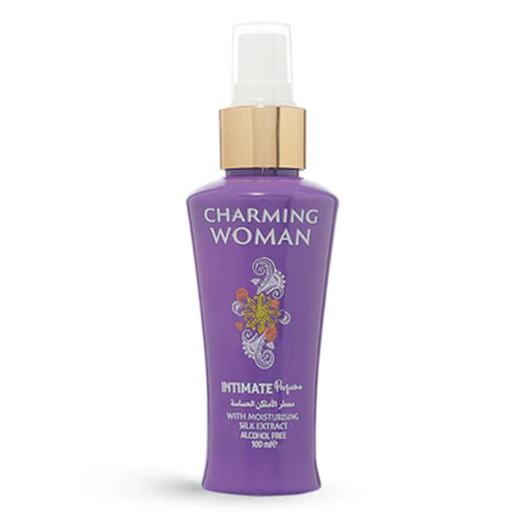 Charming Woman Alcohol-Free Intimate Care Spray Purple With Moisturizing Silk Extract 100ml - Easy Pharmacy LLC