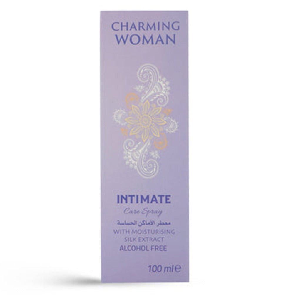 Charming Woman Alcohol-Free Intimate Care Spray Purple With Moisturizing Silk Extract 100ml - Easy Pharmacy LLC