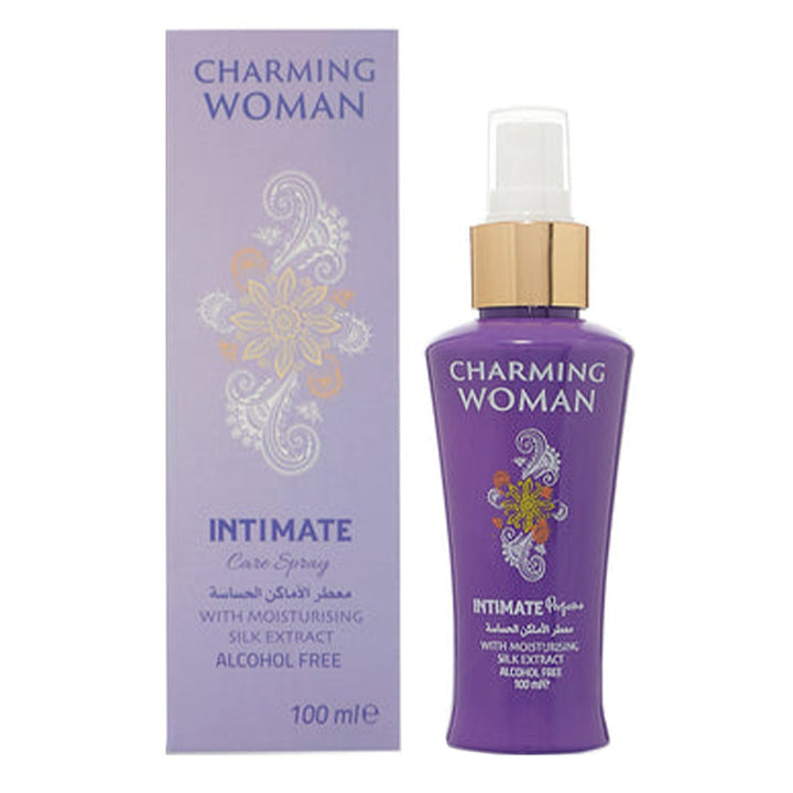 Charming Woman Alcohol-Free Intimate Care Spray Purple With Moisturizing Silk Extract 100ml - Easy Pharmacy LLC