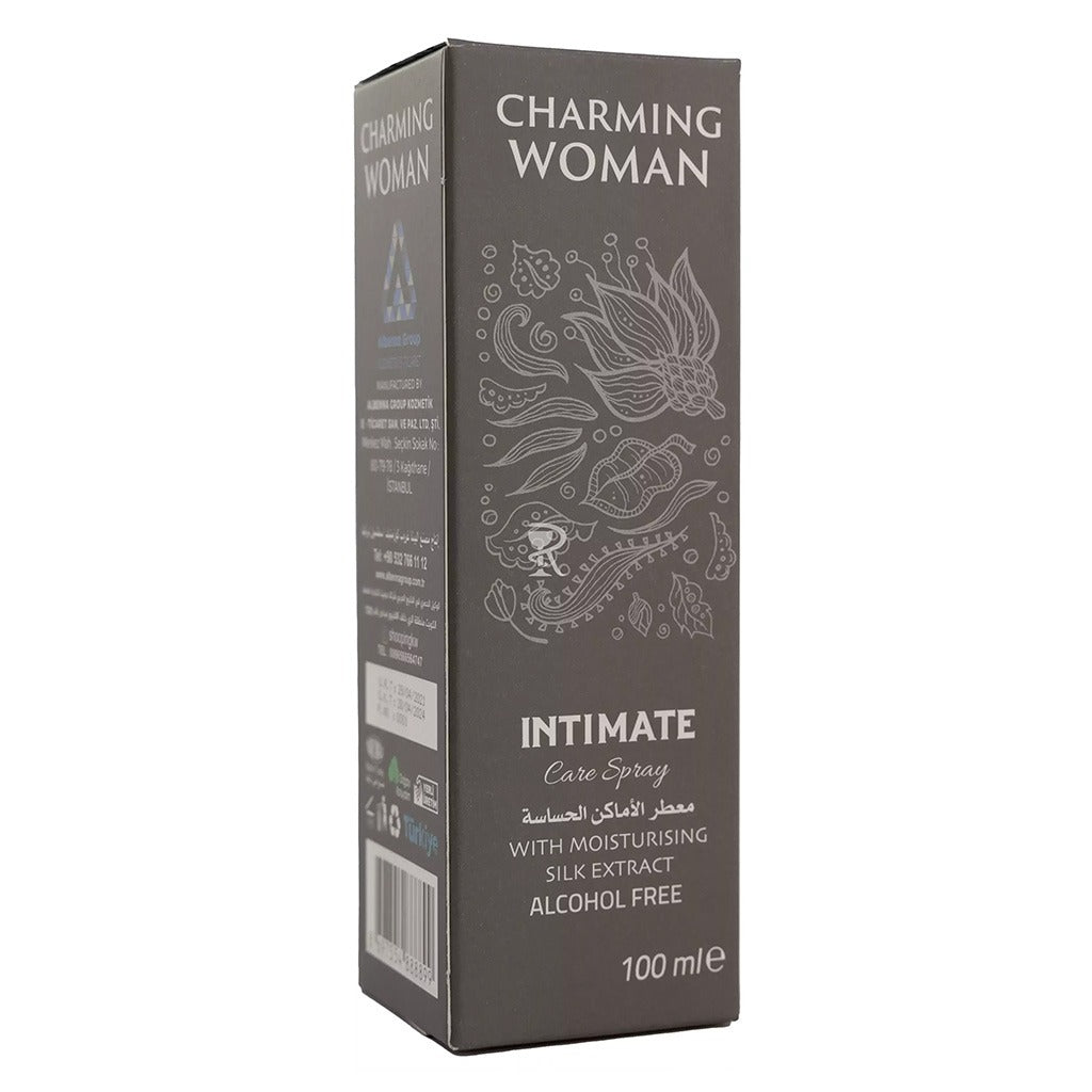 Charming Woman Alcohol-Free Intimate Care Spray Black With Moisturizing Silk Extract 100ml - Easy Pharmacy LLC