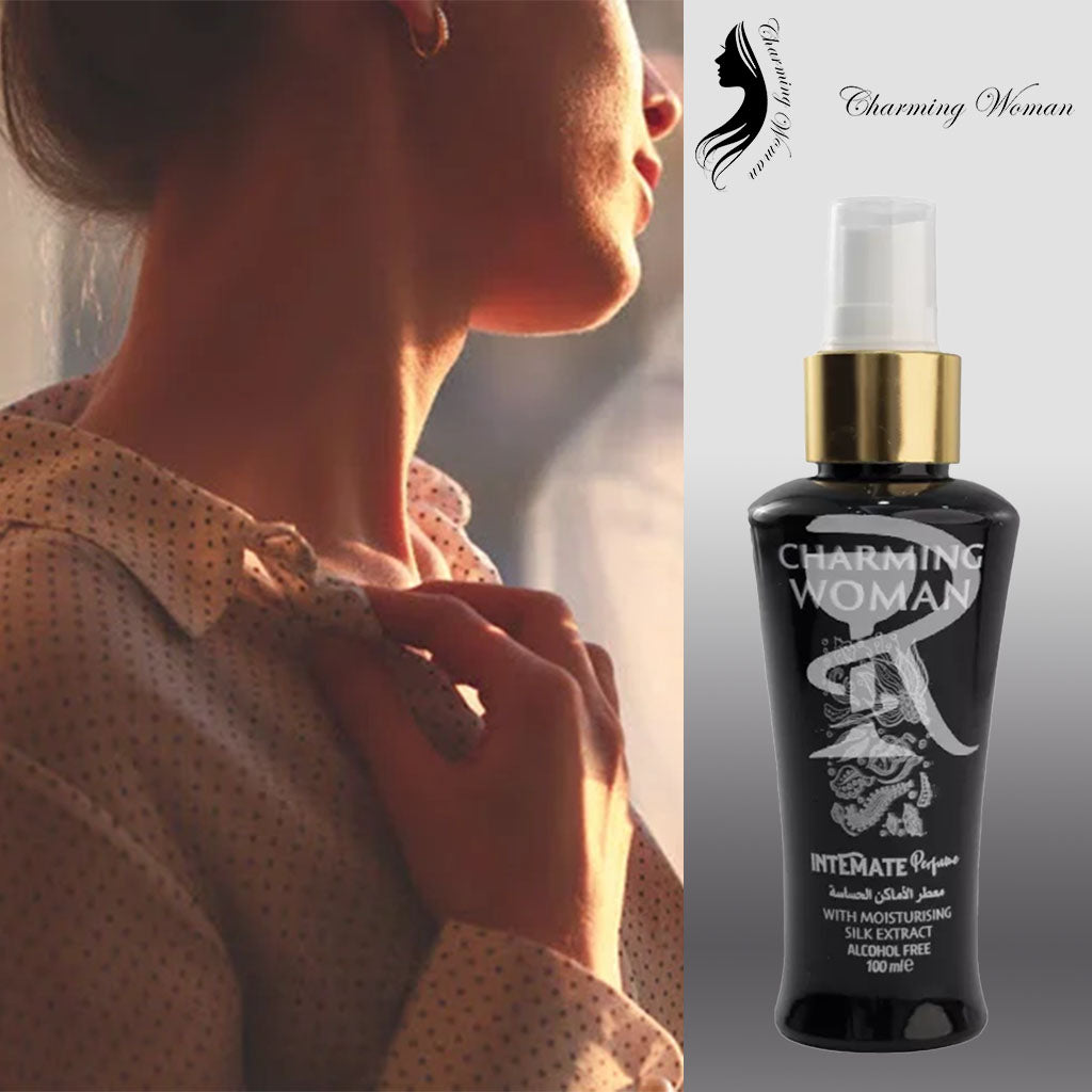 Charming Woman Alcohol-Free Intimate Care Spray Black With Moisturizing Silk Extract 100ml - Easy Pharmacy LLC