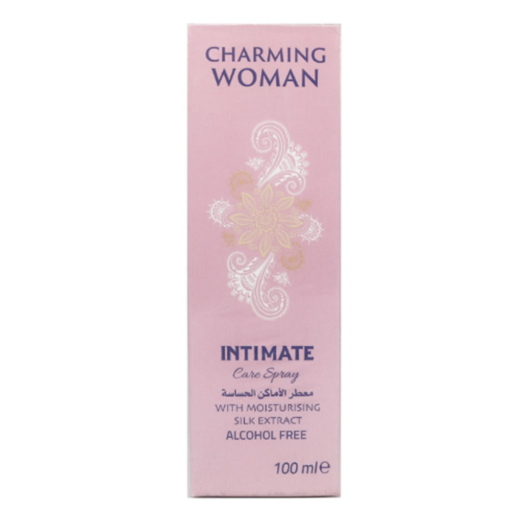 Charming Woman Alcohol-Free Intimate Care Spray Pink With Moisturizing Silk Extract 100ml - Easy Pharmacy LLC