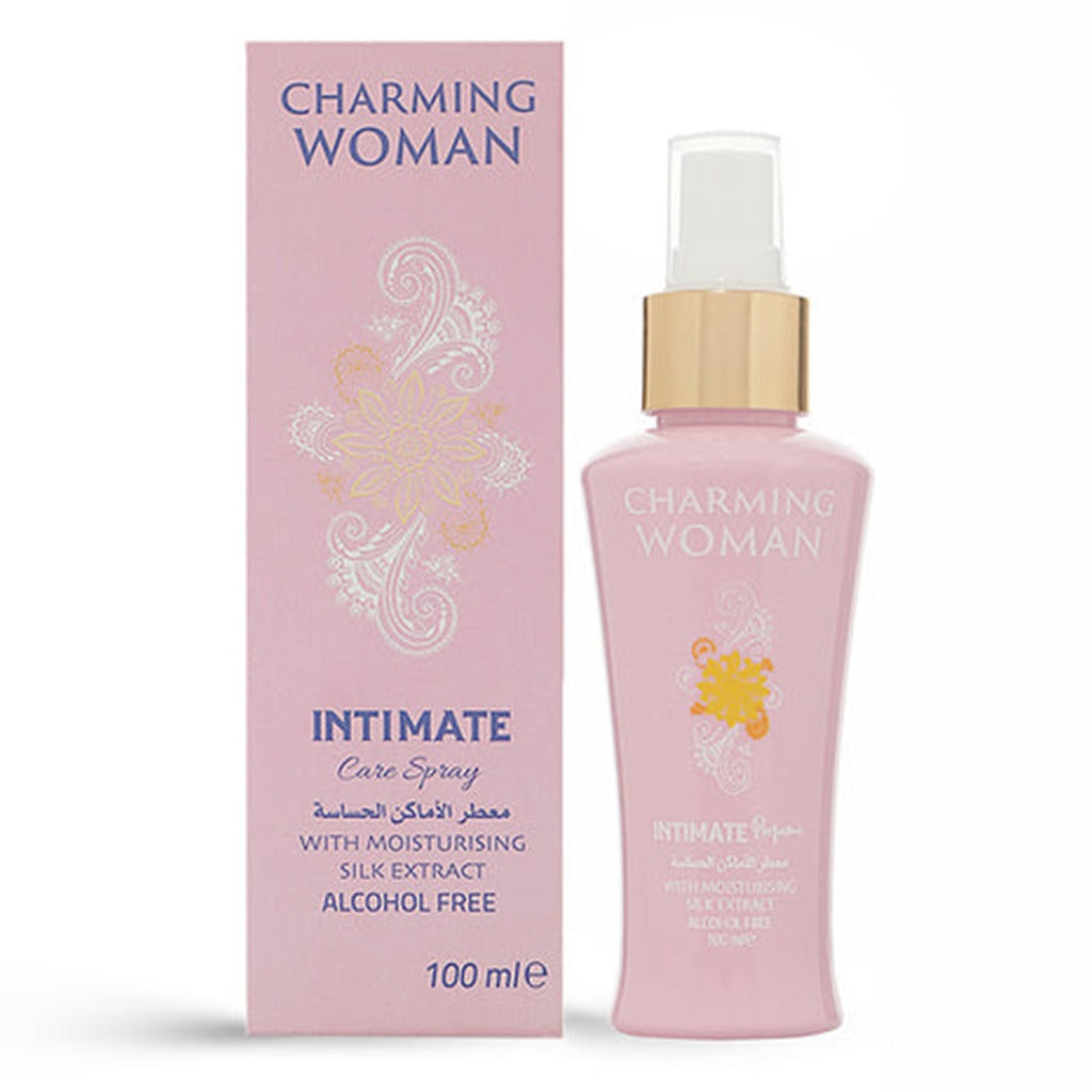 Charming Woman Alcohol-Free Intimate Care Spray Pink With Moisturizing Silk Extract 100ml - Easy Pharmacy LLC