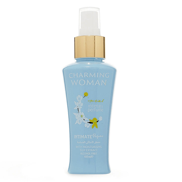 Charming Woman Alcohol-Free Intimate Care Spray Blue With Moisturizing Silk Extract 100ml - Easy Pharmacy LLC