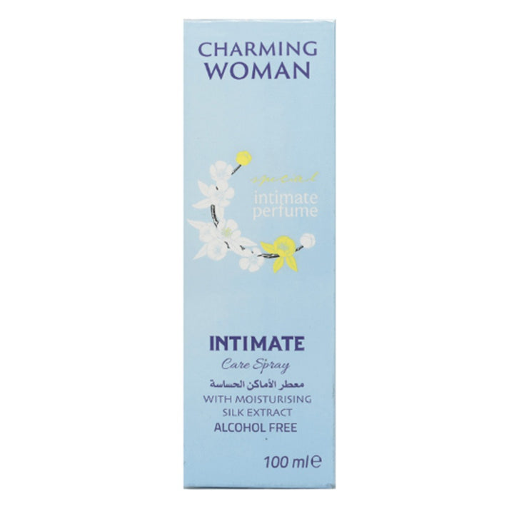 Charming Woman Alcohol-Free Intimate Care Spray Blue With Moisturizing Silk Extract 100ml - Easy Pharmacy LLC