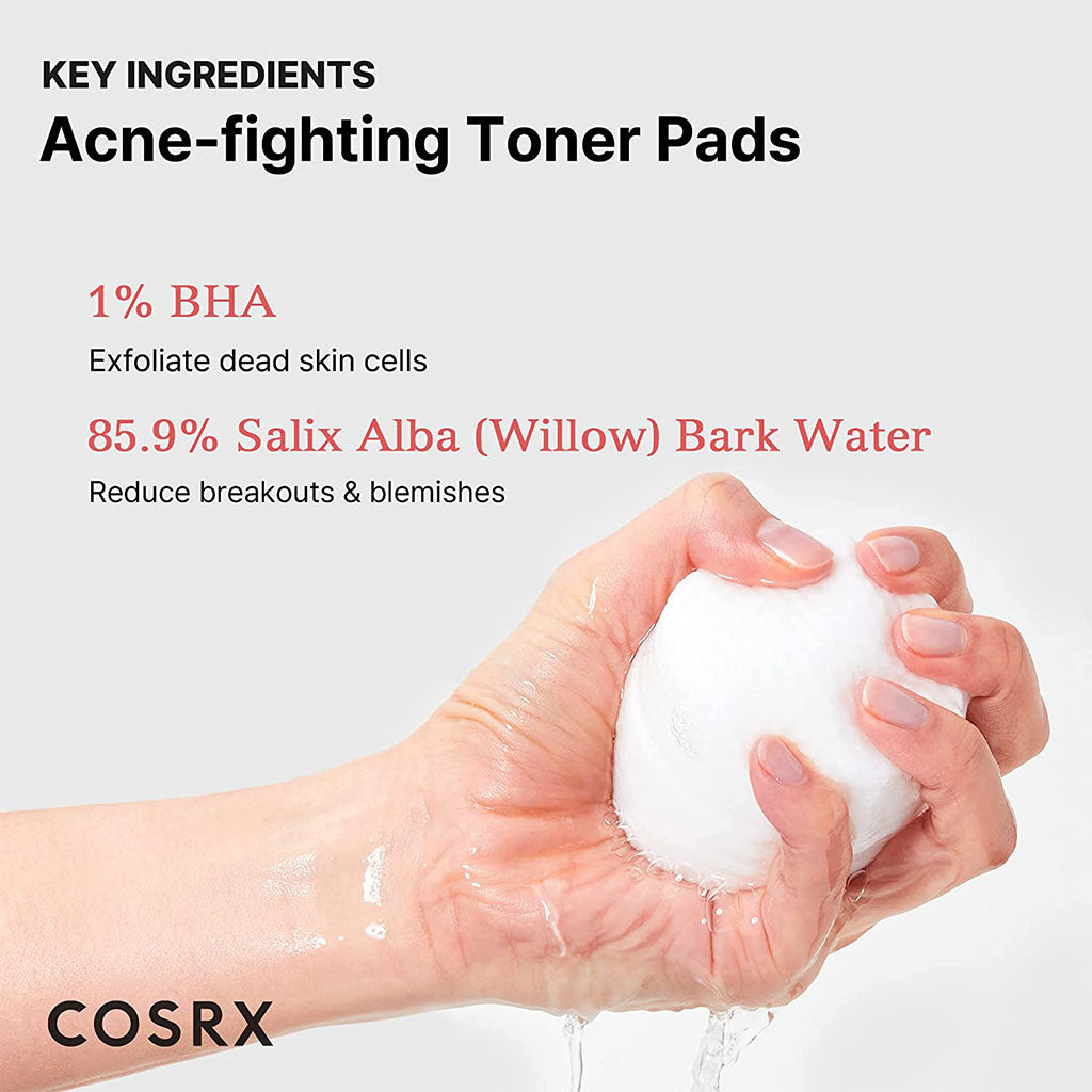 Cosrx One Step Original Clear Pad With 1% BHA, Single pack of 70's - Easy Pharmacy LLC