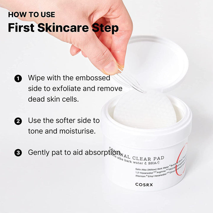 Cosrx One Step Original Clear Pad With 1% BHA, Single pack of 70's - Easy Pharmacy LLC