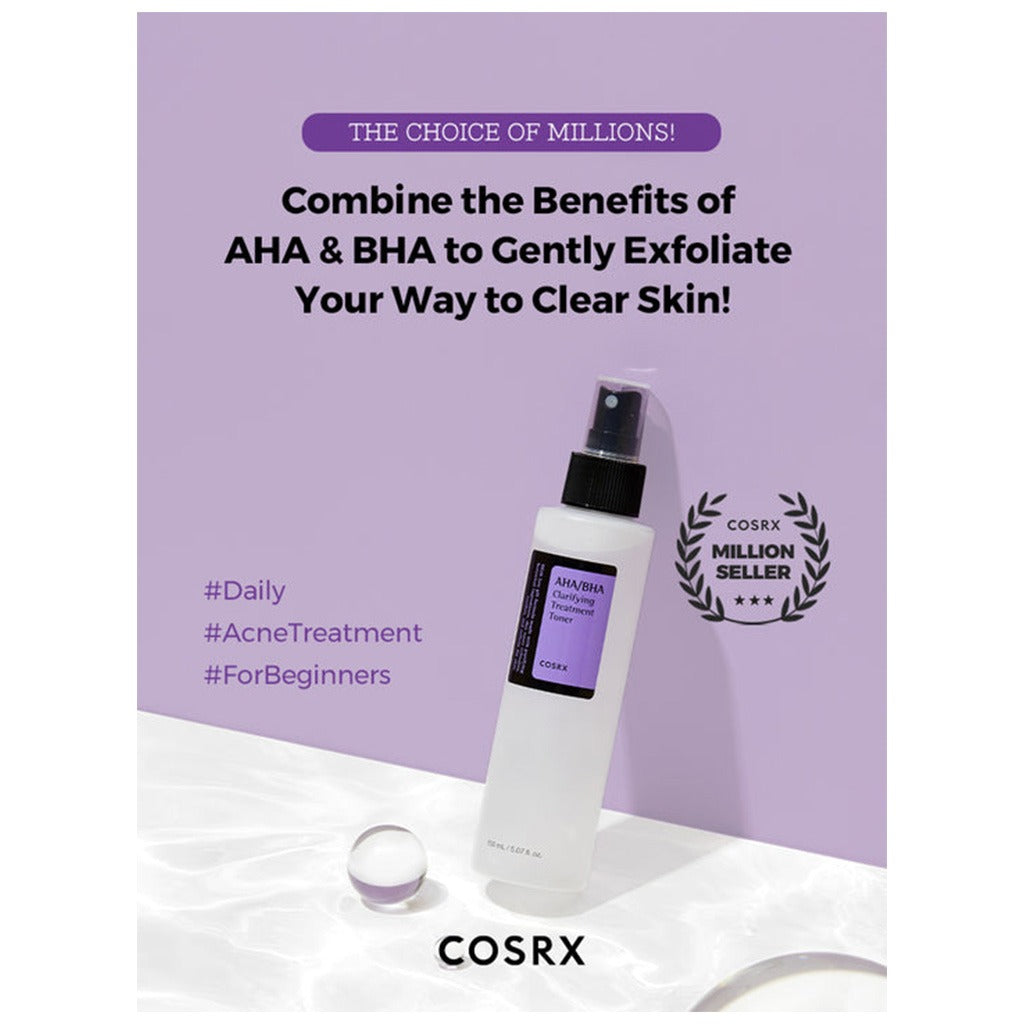 Cosrx AHA-BHA Clarifying Treatment Toner 150ml - Easy Pharmacy LLC