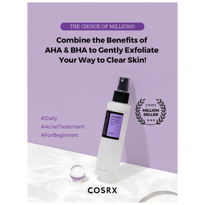 Cosrx AHA-BHA Clarifying Treatment Toner 150ml - Easy Pharmacy LLC