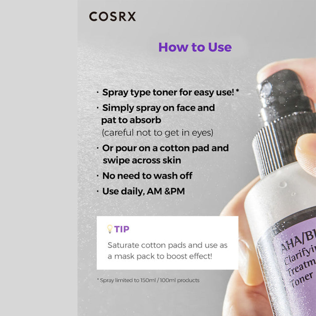 Cosrx AHA-BHA Clarifying Treatment Toner 150ml - Easy Pharmacy LLC