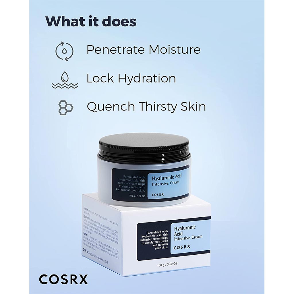 Cosrx Hyaluronic Acid Intensive Moisturizing Cream For Dry Dehydrated Skin 100g - Easy Pharmacy LLC
