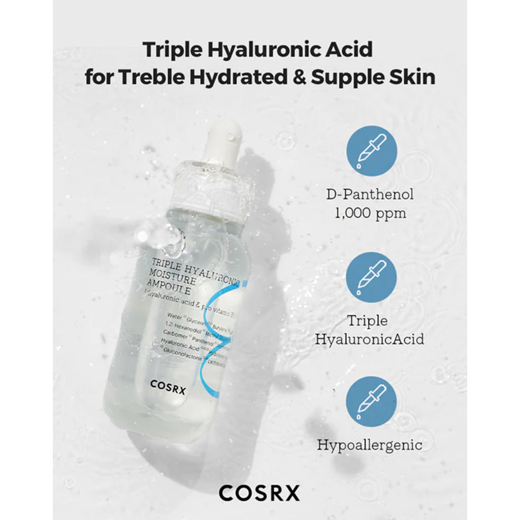 Cosrx Hydrium Triple Hyaluronic Moisture Ampoule 40ml - Easy Pharmacy LLC