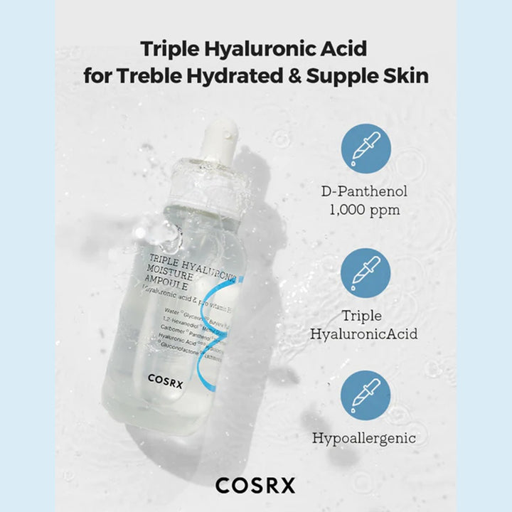 Cosrx Hydrium Triple Hyaluronic Moisture Ampoule 40ml - Easy Pharmacy LLC
