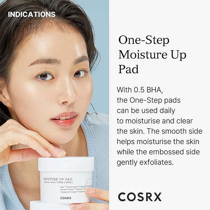 Cosrx One Step Moisture Up Pads For Dry Skin, Pack of 70's - Easy Pharmacy LLC