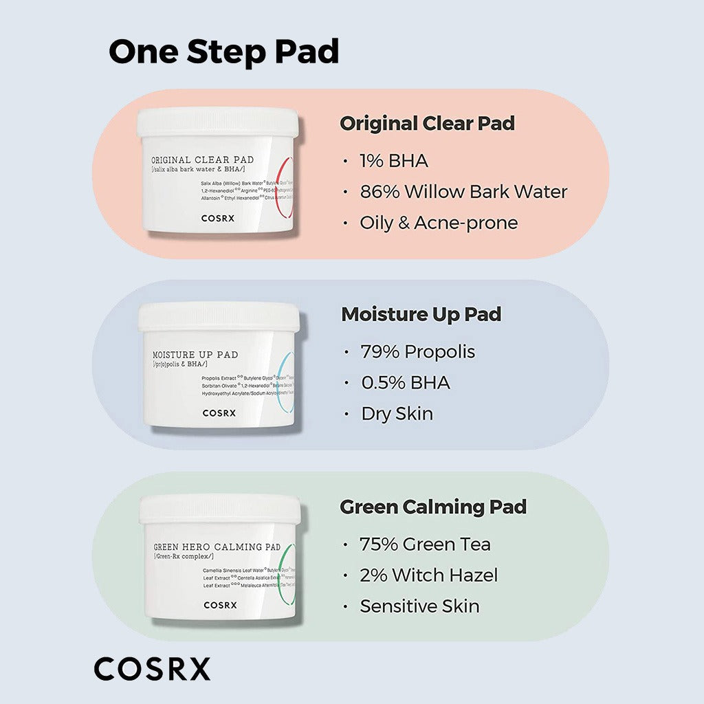 Cosrx One Step Moisture Up Pads For Dry Skin, Pack of 70's - Easy Pharmacy LLC