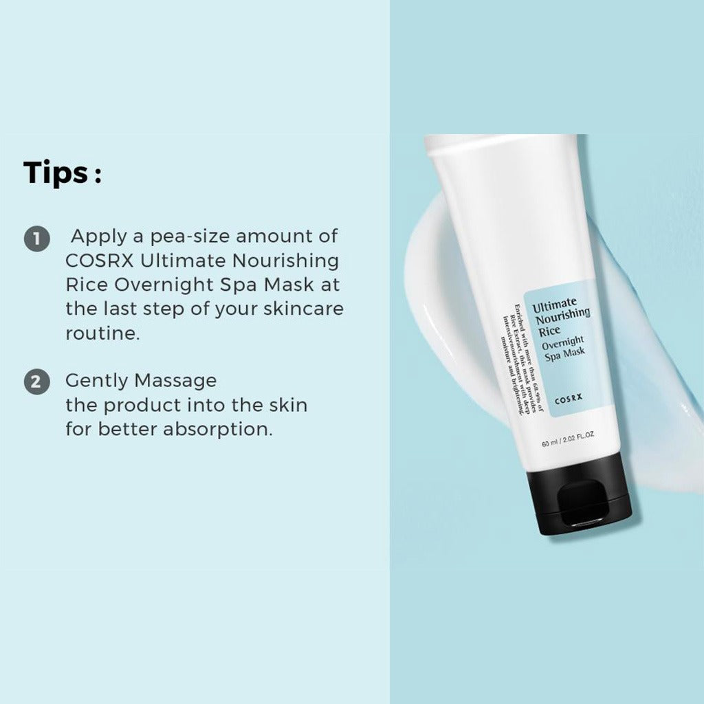 Cosrx Ultimate Nourishing Rice Overnight Spa Mask 60ml - Easy Pharmacy LLC