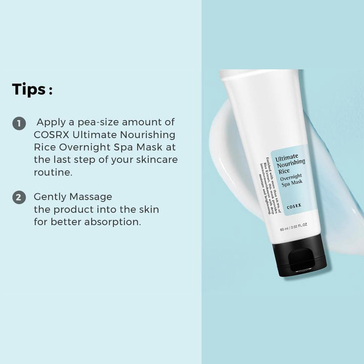 Cosrx Ultimate Nourishing Rice Overnight Spa Mask 60ml - Easy Pharmacy LLC