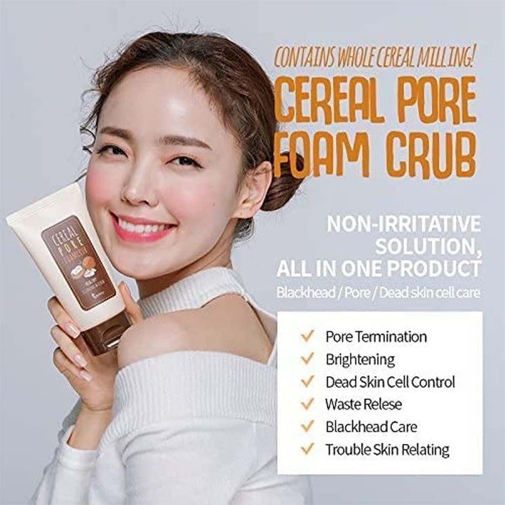 Some By Mi Cereal Pore Foamcrub Face & Body Cleansing and Scrub 100ml - Easy Pharmacy LLC