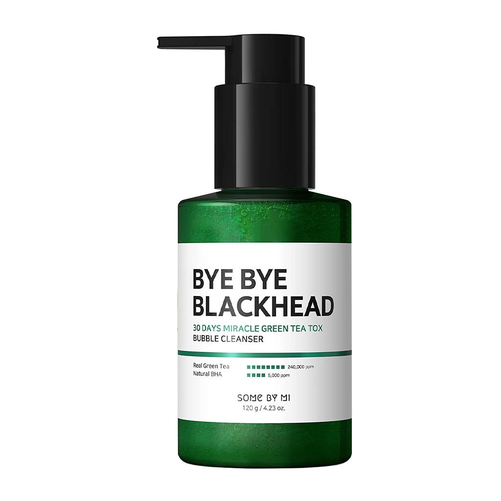 Some By Mi Bye Bye Blackhead 30 Days Miracle Green Tea Tox Bubble Cleanser 120g - Easy Pharmacy LLC