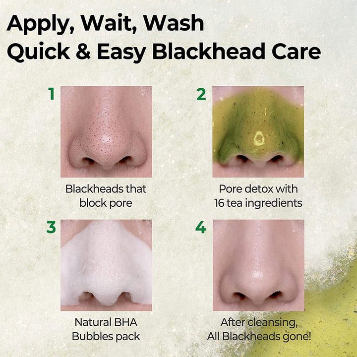 Some By Mi Bye Bye Blackhead 30 Days Miracle Green Tea Tox Bubble Cleanser 120g - Easy Pharmacy LLC