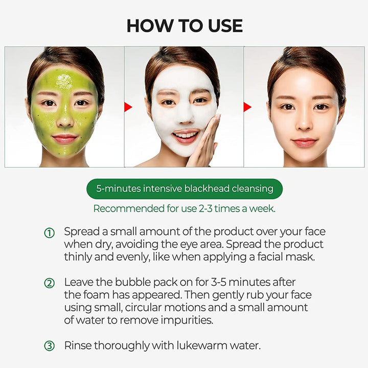 Some By Mi Bye Bye Blackhead 30 Days Miracle Green Tea Tox Bubble Cleanser 120g - Easy Pharmacy LLC
