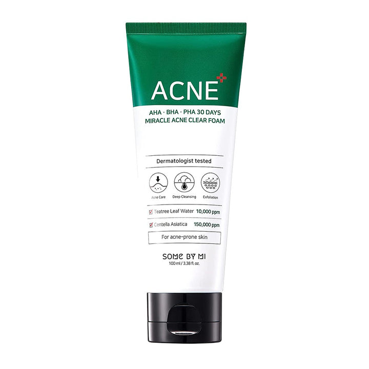 Some By Mi AHA-BHA-PHA 30 Days Miracle Acne Clear Foam Cleanser 100ml - Easy Pharmacy LLC