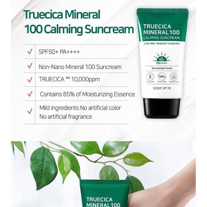 Some By Mi Truecica Mineral 100 Calming Suncream SPF 50+ PA++++ 50ml - Easy Pharmacy LLC