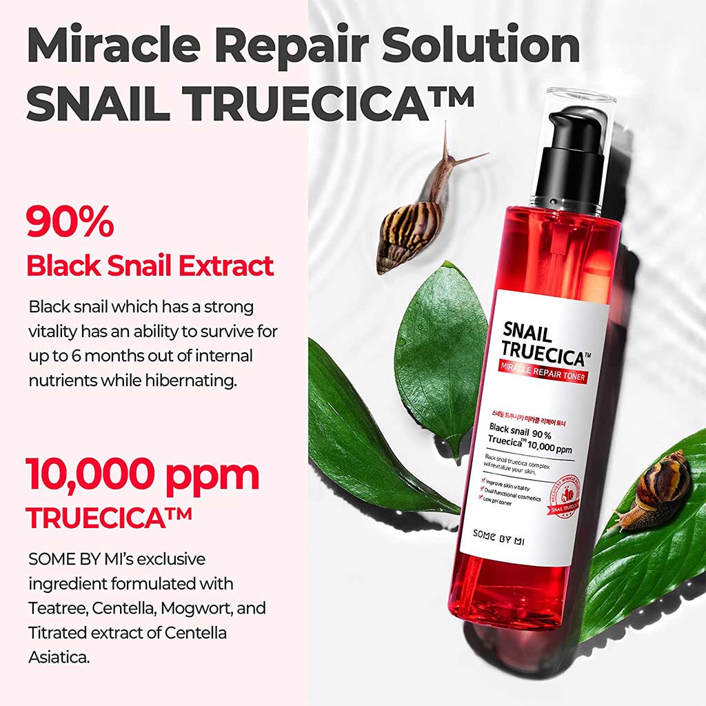Some By Mi Snail Truecica Miracle Repair Face Toner 135ml - Easy Pharmacy LLC