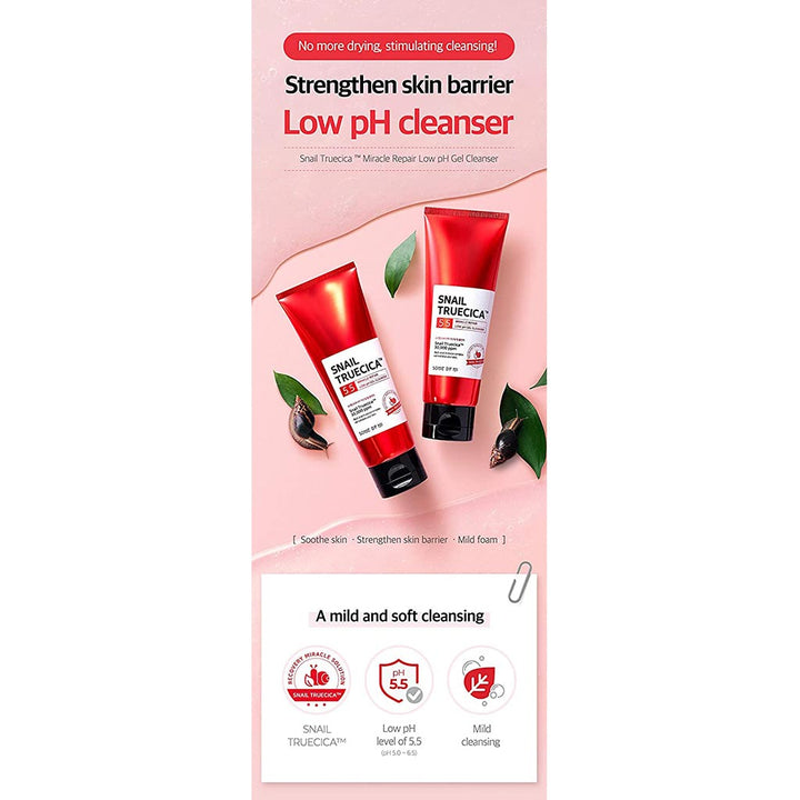 Some By Mi Snail Truecica Miracle Repair Low pH Cleansing Gel 100ml - Easy Pharmacy LLC
