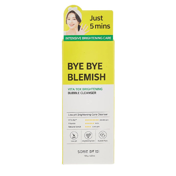 Some By Mi Bye Bye Blemish Vita Tox Brightening Bubble Cleanser 120g - Easy Pharmacy LLC