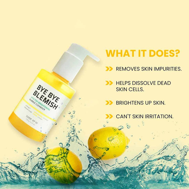 Some By Mi Bye Bye Blemish Vita Tox Brightening Bubble Cleanser 120g - Easy Pharmacy LLC