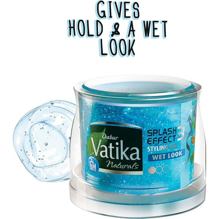 Dabur Naturals Vatika Splash Effect Wet Look Hair Styling Gel 500ml - Easy Pharmacy LLC