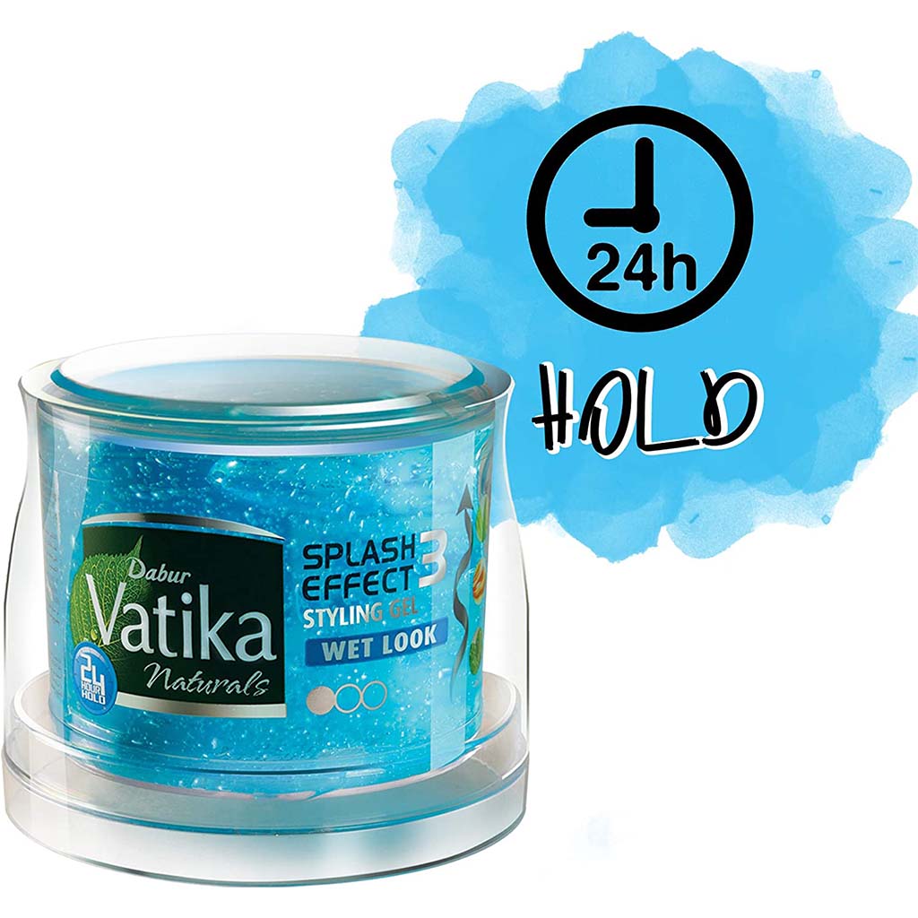 Dabur Naturals Vatika Splash Effect Wet Look Hair Styling Gel 500ml - Easy Pharmacy LLC