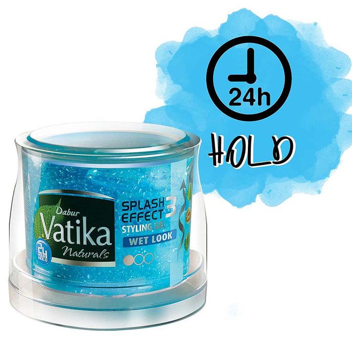 Dabur Naturals Vatika Splash Effect Wet Look Hair Styling Gel 500ml - Easy Pharmacy LLC