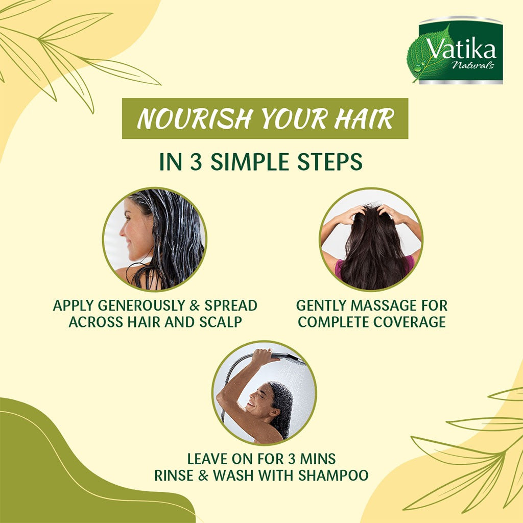 Dabur Vatika Naturals Hair Mayonnaise Hair Fall Control Mask For Weak Falling Hair 500ml - Easy Pharmacy LLC