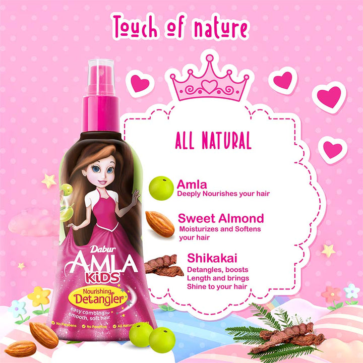 Dabur Amla Kids Nourishing Detangler Oil 200ml - Easy Pharmacy LLC