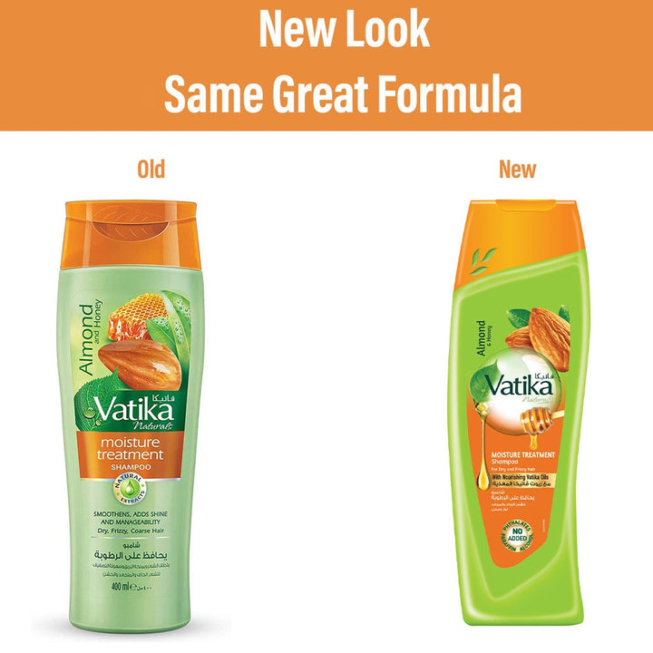 Dabur Vatika Naturals Moisture Treatment Shampoo For Dry And Frizzy Hair 400ml - Easy Pharmacy LLC