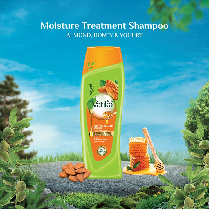 Dabur Vatika Naturals Moisture Treatment Shampoo For Dry And Frizzy Hair 400ml - Easy Pharmacy LLC