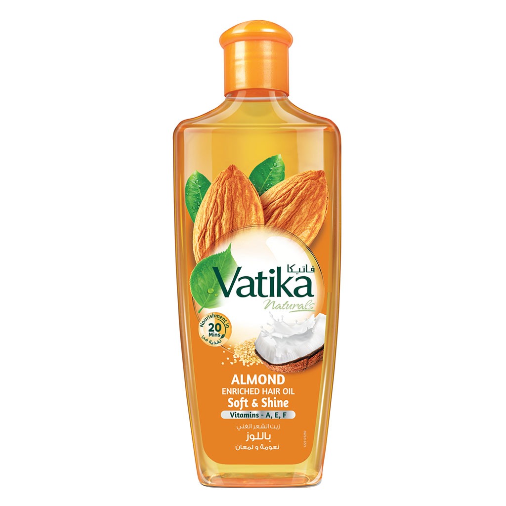 Dabur Vatika Naturals Almond Enriched Hair Oil For Soft And Shiny Hair 300ml - Easy Pharmacy LLC