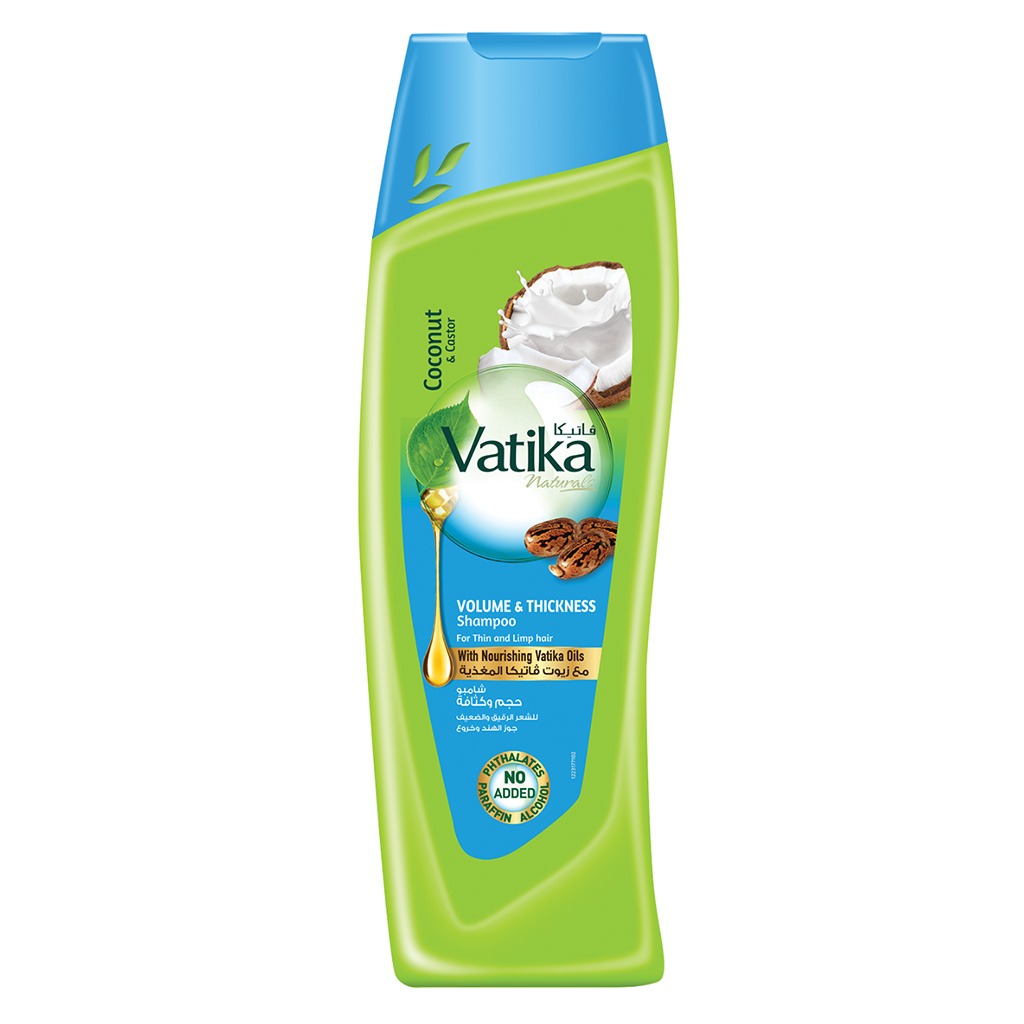 Dabur Vatika Naturals Volume & Thickness Hair Shampoo For Thin And Limp Hair 400ml - Easy Pharmacy LLC