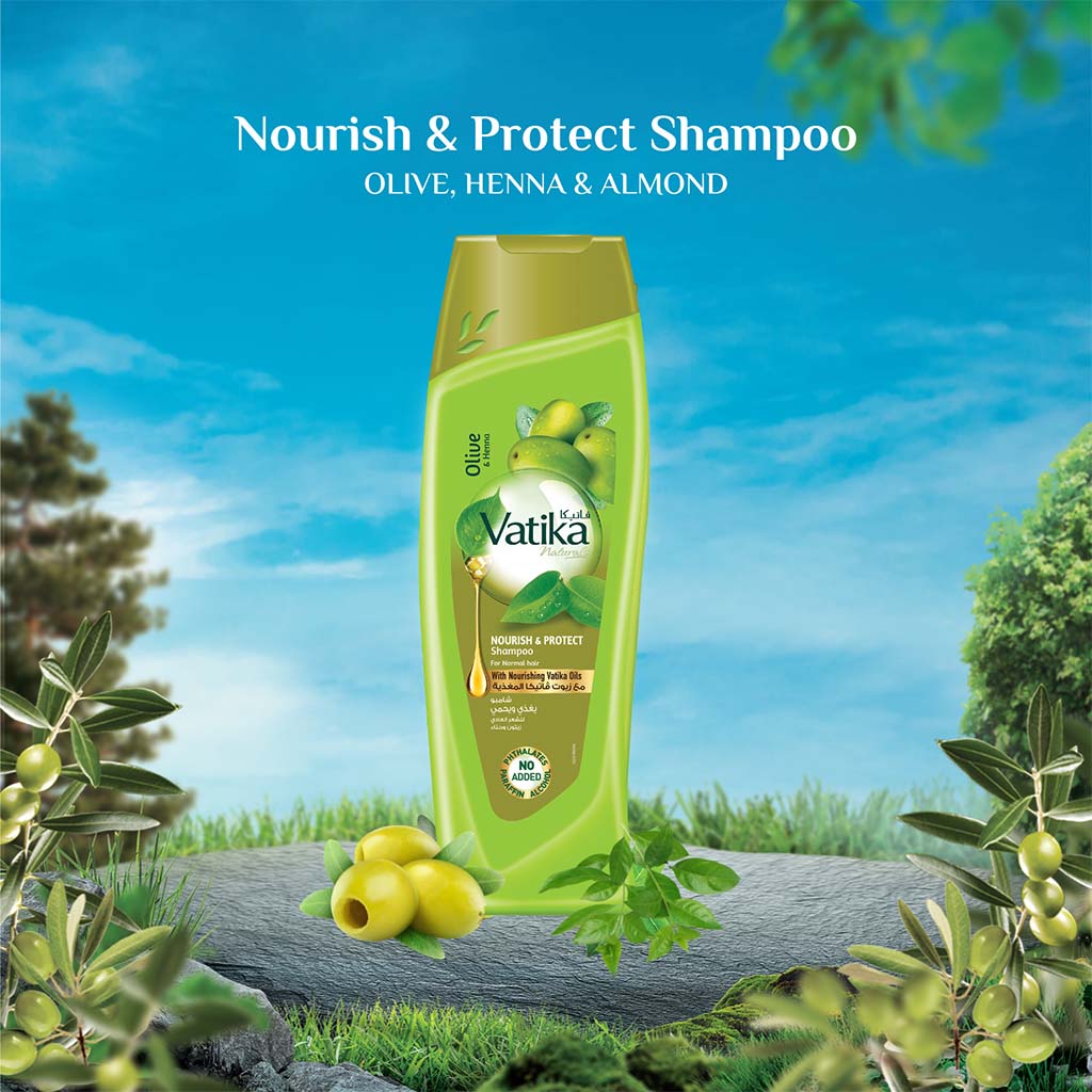Dabur Vatika Naturals Nourish And Protect Shampoo For Normal Hair 400ml - Easy Pharmacy LLC