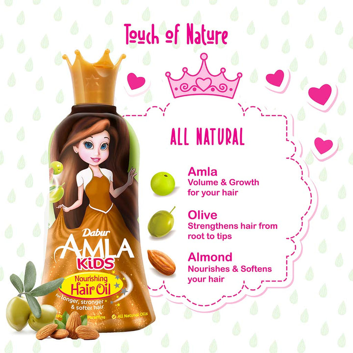 Dabur Amla Kids Nourishing Hair Oil For Longer, Stronger And Softer Hair 200ml - Easy Pharmacy LLC