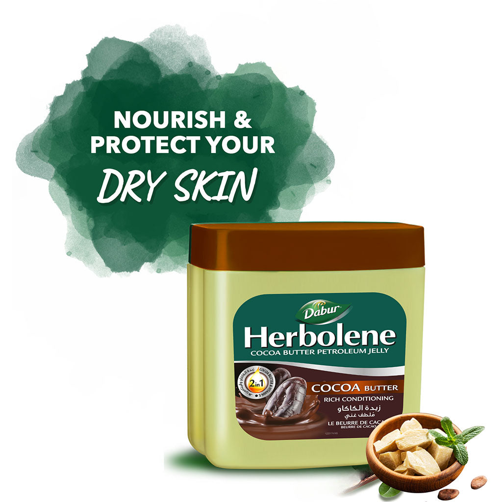 Dabur Herbolene Cocoa Butter Petroleum Jelly 225ml - Easy Pharmacy LLC