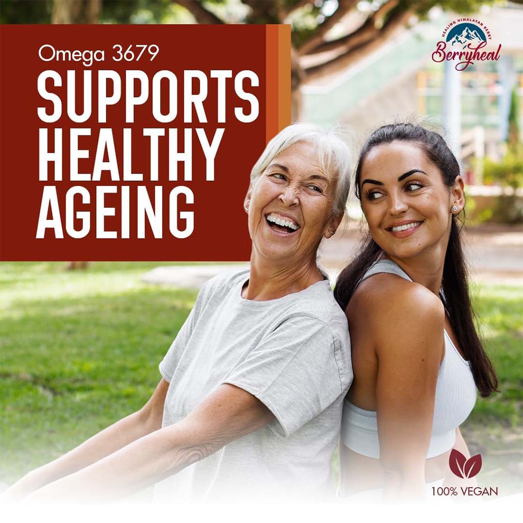 Berryheal Life Oil Omega 3-6-7-9 Sea Buckthorn Berry Oil Vegan Capsules For Immunity & Whole Body Wellness Pack of 60's - Easy Pharmacy LLC