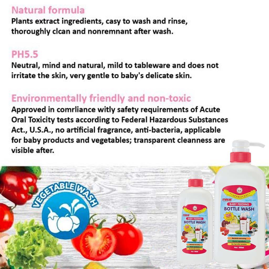 Farlin Baby Feeding Bottle Wash 700ml BF-200 - Easy Pharmacy LLC