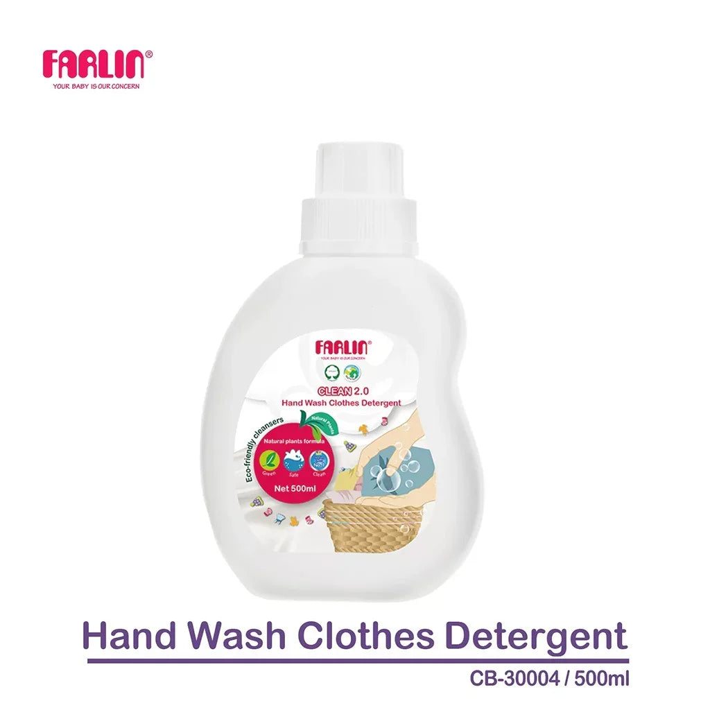 Farlin Clean 2.0 Hand Wash Clothes Detergent 500ml CB-30004 - Easy Pharmacy LLC