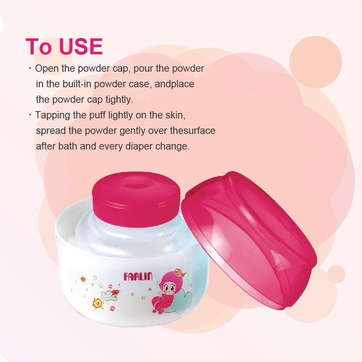 Farlin Free-Drop Pink Powder Puff, BF-170B Pack of 1's - Easy Pharmacy LLC