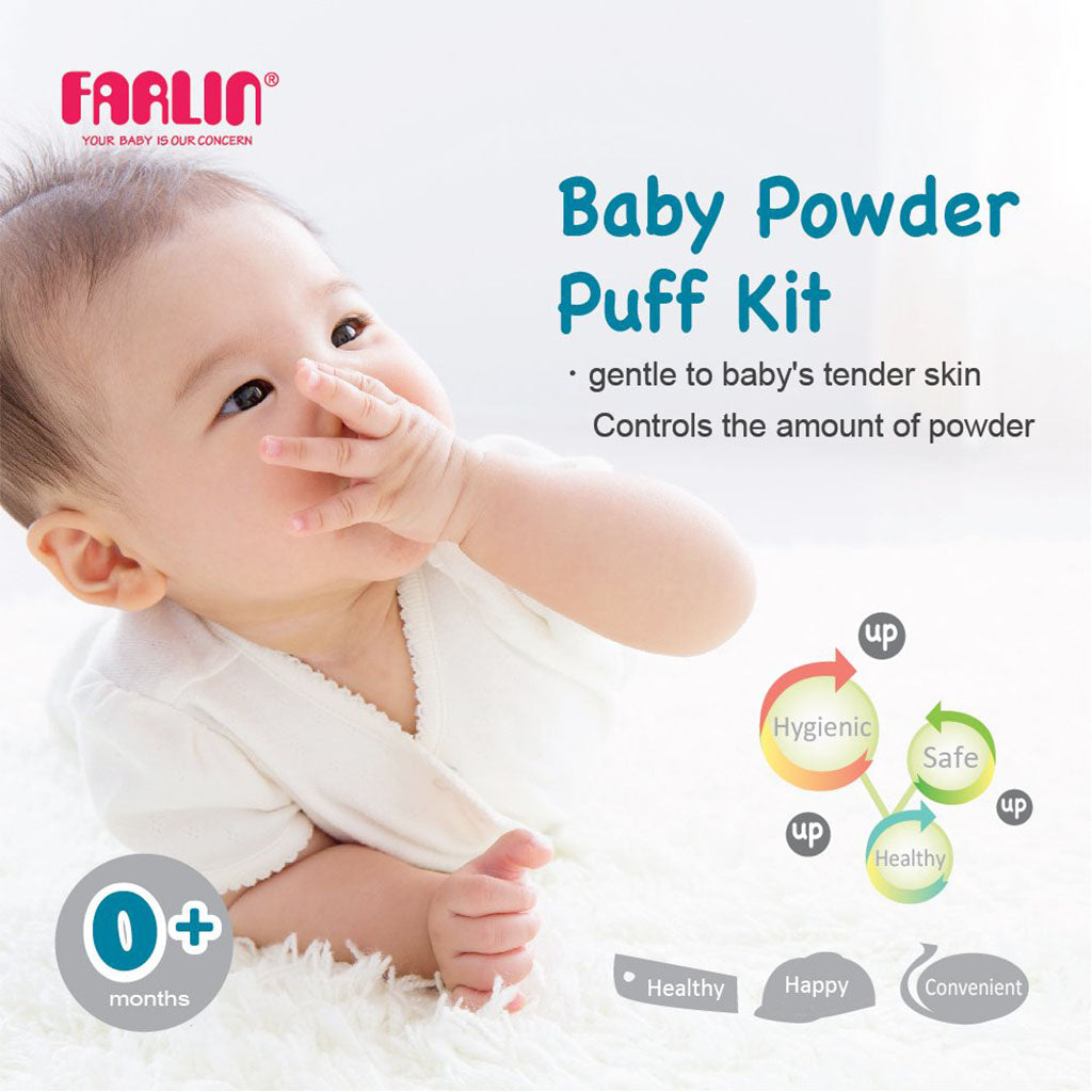 Farlin Free-Drop Pink Powder Puff, BF-170B Pack of 1's - Easy Pharmacy LLC