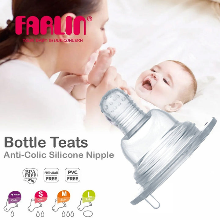 Farlin Anti-Colic Nipple For Wide-Neck Baby Bottle, Small P-3-S, Pack of 1's - Easy Pharmacy LLC