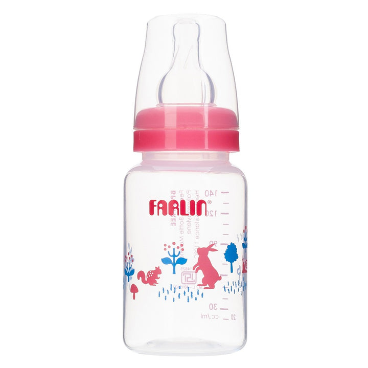 Farlin Standard Neck Animal Series PP Feeding Bottle, Pink AB-41011 (G) 140ml, Pack of 1's - Easy Pharmacy LLC
